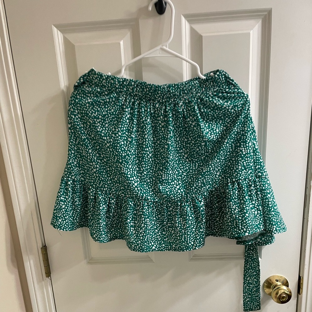Sheik Green Floral Skirt